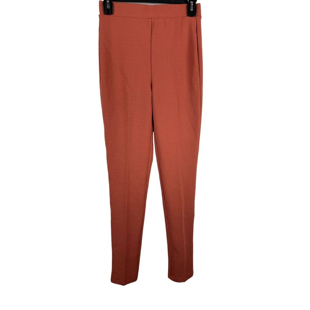 Fashion Nova Women Rust Orange High Waisted Skinny Stretchy Pants XS
